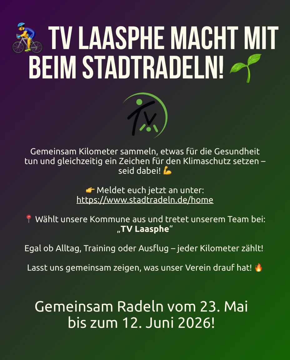 Werbung für das Stadtradeln 2026
